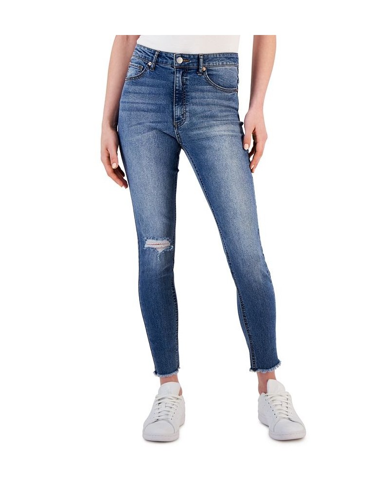 Women's Cut-Hem Mid-Rise Skinny Denim Jeans Medium Was $13.80 Jeans