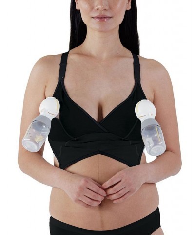 Women's Original Full Cup Pumping and Nursing Bra Black $15.64 Bras