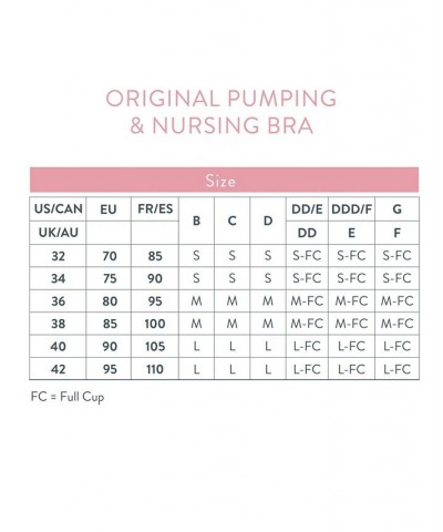 Women's Original Full Cup Pumping and Nursing Bra Black $15.64 Bras