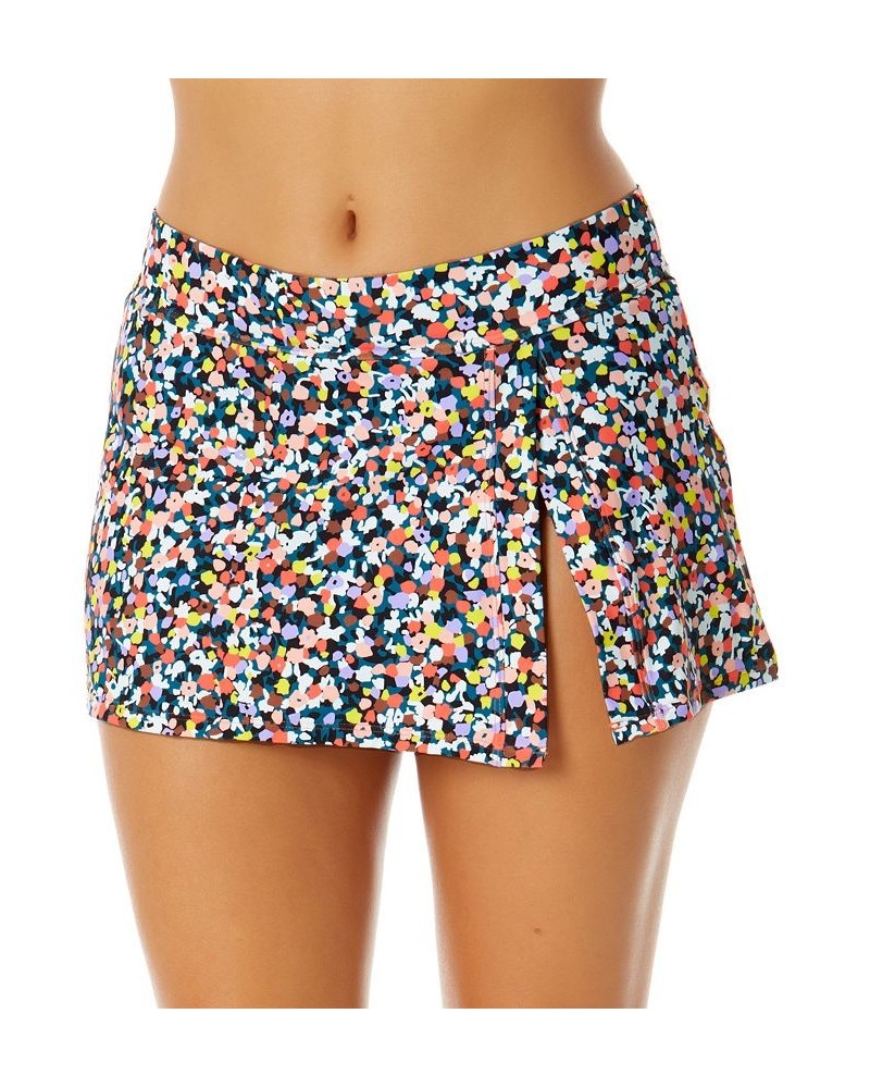 Women's Paneled Side-Slit Swim Skirt Mosaic Multi $39.96 Swimsuits