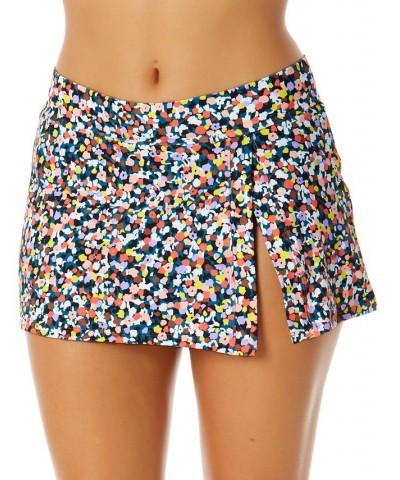 Women's Paneled Side-Slit Swim Skirt Mosaic Multi $39.96 Swimsuits