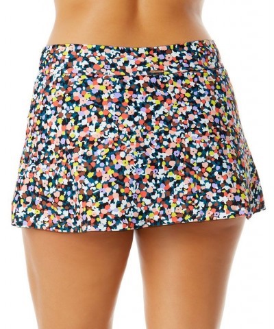 Women's Paneled Side-Slit Swim Skirt Mosaic Multi $39.96 Swimsuits