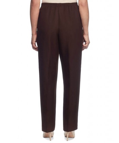 Classics Pull-On Straight-Leg Pants in Petite and Petite Short Brown $19.55 Pants