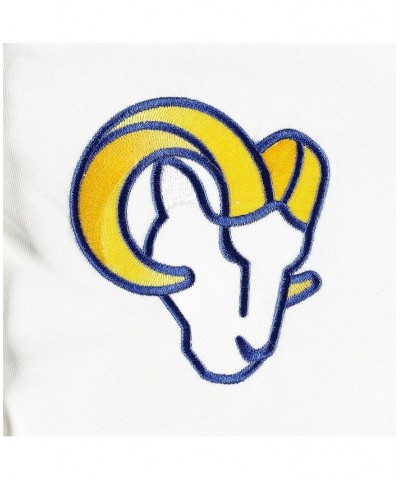 Women's White Los Angeles Rams Line Up Satin Full-Snap Varsity Jacket White $43.20 Jackets