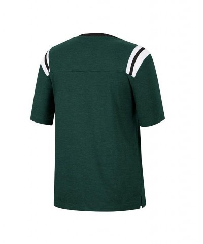 Women's Heathered Green Michigan State Spartans 15 Min Early Football V-Neck T-shirt Heathered Green $17.22 Tops