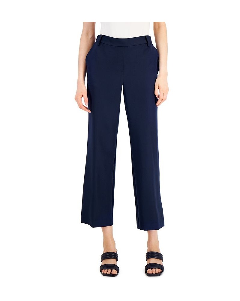 Women's Pull-On Wide-Leg Pants Blue $20.59 Pants