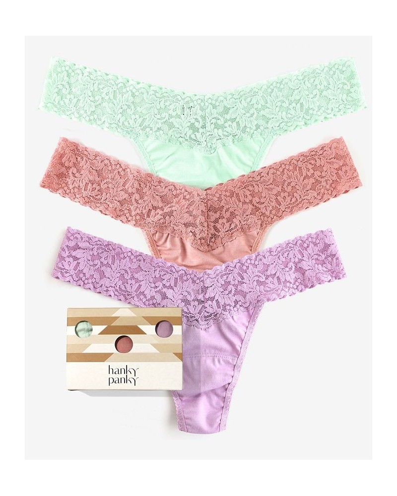 Women's Holiday Low Rise Thong Pack of 3 Multipack $19.84 Panty