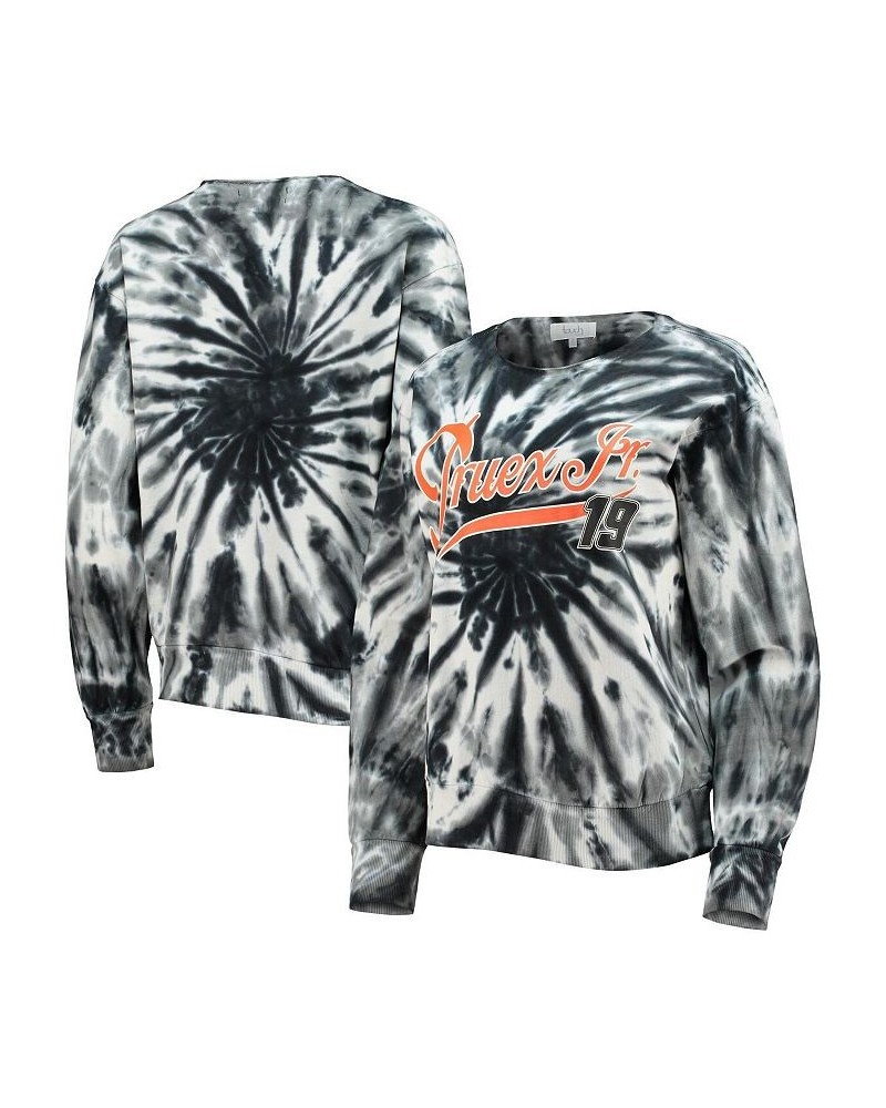 Women's Black Martin Truex Jr MVP Tie-Dye Pullover Sweatshirt Black $32.90 Sweatshirts