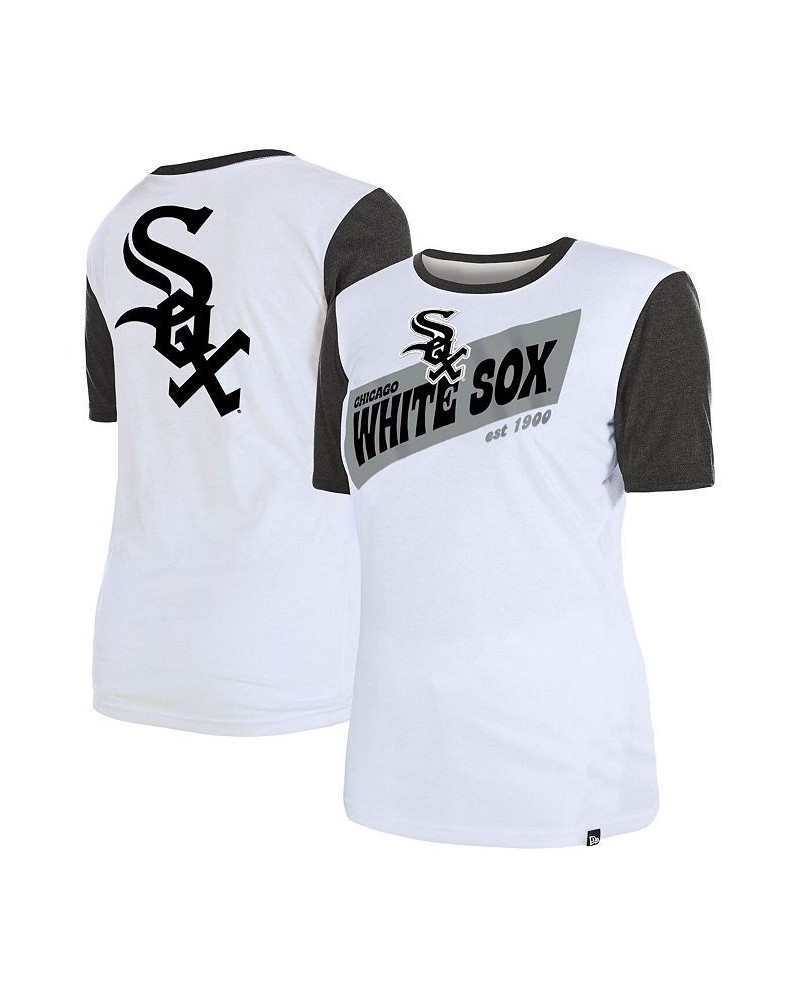 Women's White Chicago White Sox Colorblock T-shirt White $18.90 Tops