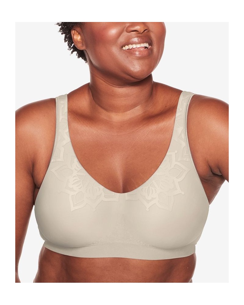 Comfort Revolution ComfortFlex Fit Seamless 2-ply Wireless Bra 3484 Almond Aztec $16.19 Bras