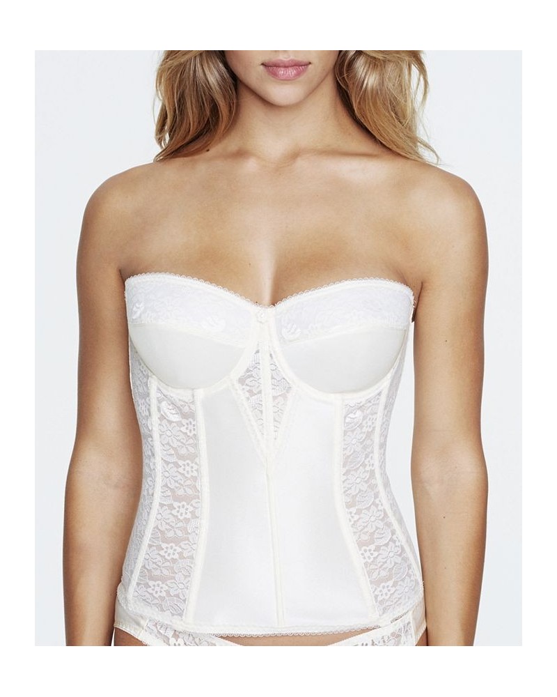 Colette Lace Strapless Bustier Corset Lingerie 8949 Ivory/Cream $38.13 Lingerie