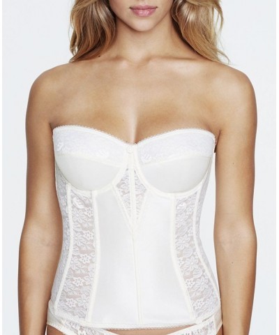 Colette Lace Strapless Bustier Corset Lingerie 8949 Ivory/Cream $38.13 Lingerie