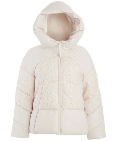 Women's Lea Hooded Padded Jacket White $65.11 Coats