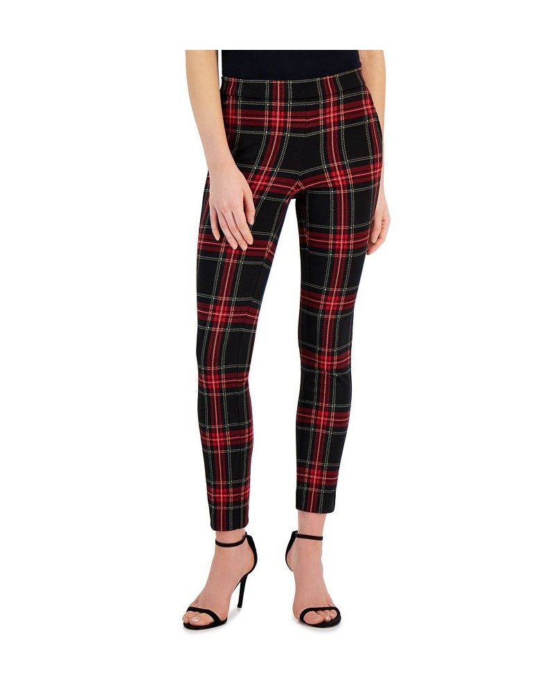 Women's Pull-On Slim Fit Ankle Pants Titian Red Combo $26.18 Pants