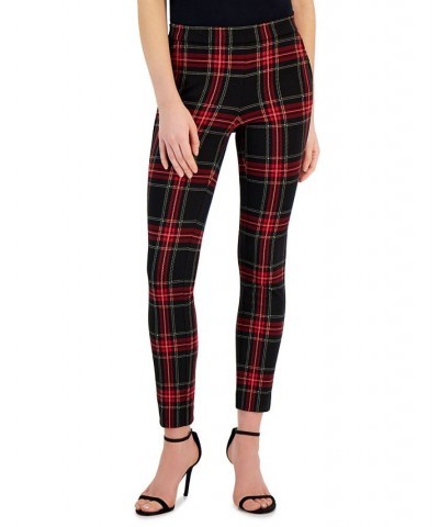 Women's Pull-On Slim Fit Ankle Pants Titian Red Combo $26.18 Pants