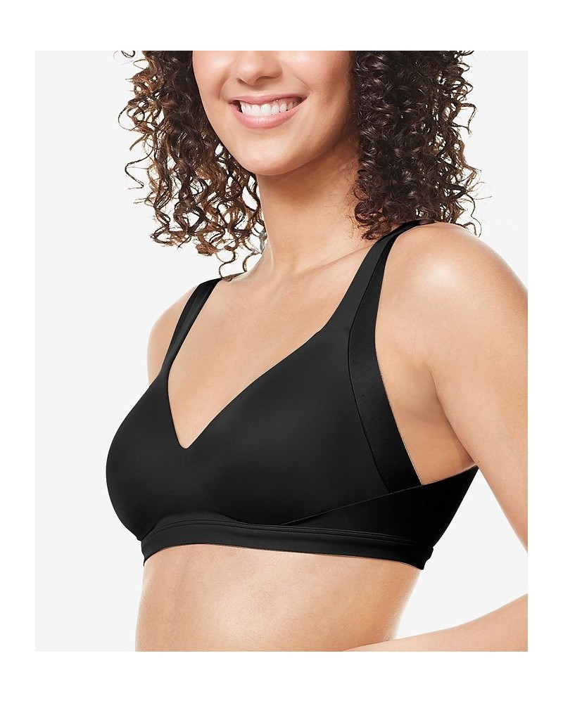 Warners No Side Effects Underarm and Back-Smoothing Comfort Wireless Lightly Lined T-Shirt Bra RA2231A Black $15.67 Bras