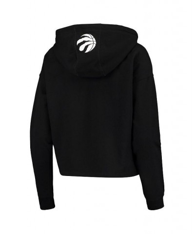 Women's Black Toronto Raptors Maddie Cropped Hoodie Black $30.36 Sweatshirts