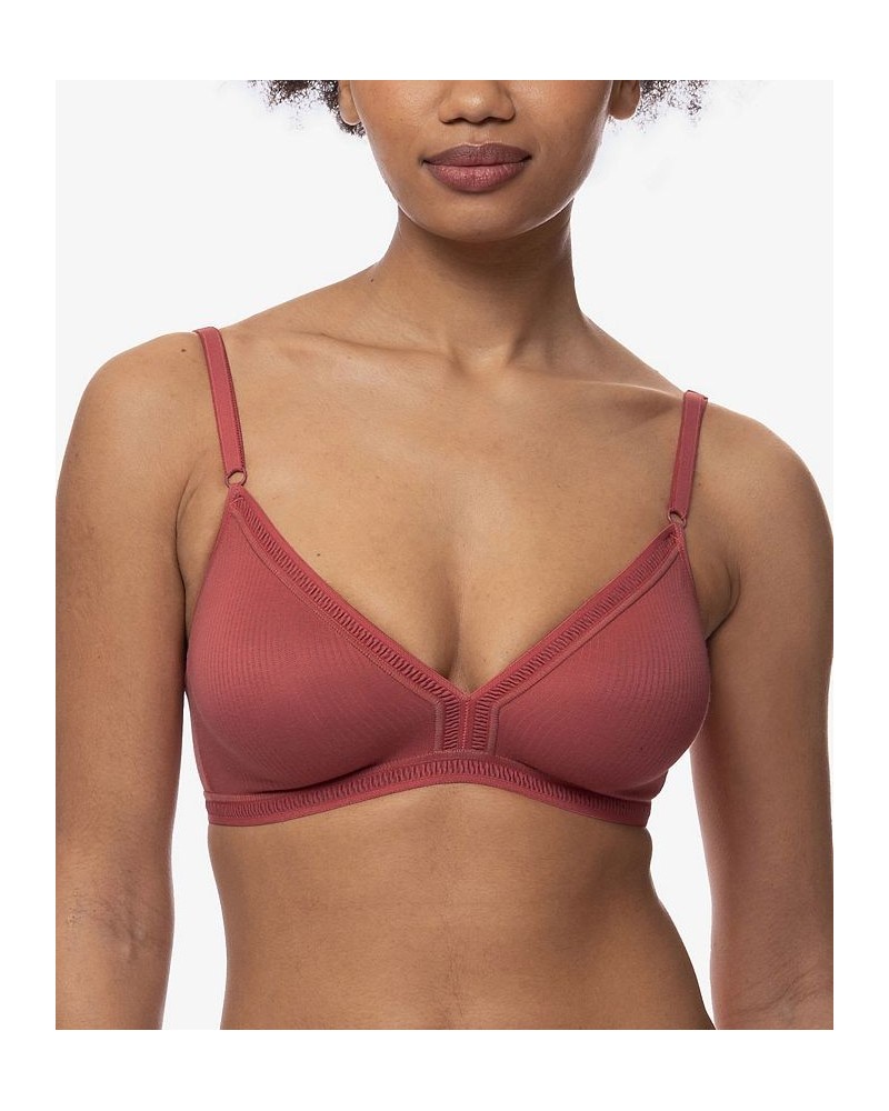 Women's Tiffany Non Padded Bralette Red $11.04 Bras