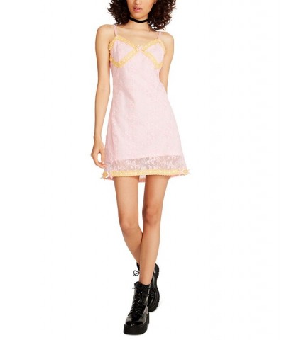 Women's Olivia Lace Mini Slip Dress Almond Blossom $43.86 Dresses