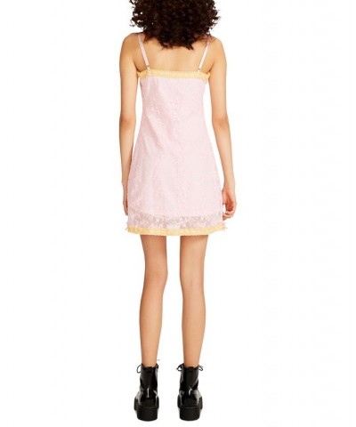 Women's Olivia Lace Mini Slip Dress Almond Blossom $43.86 Dresses