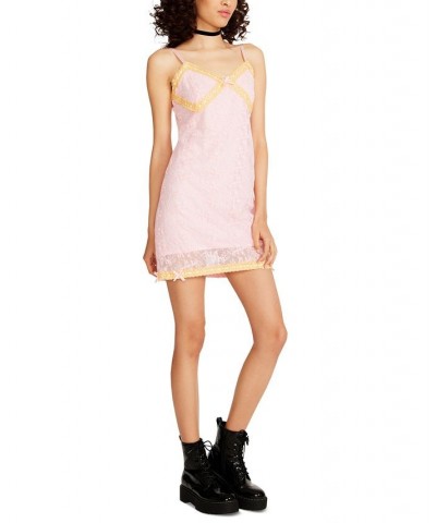 Women's Olivia Lace Mini Slip Dress Almond Blossom $43.86 Dresses