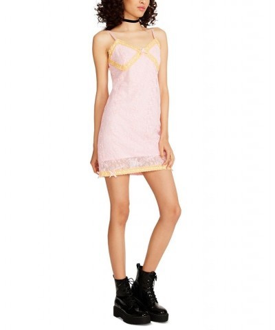 Women's Olivia Lace Mini Slip Dress Almond Blossom $43.86 Dresses