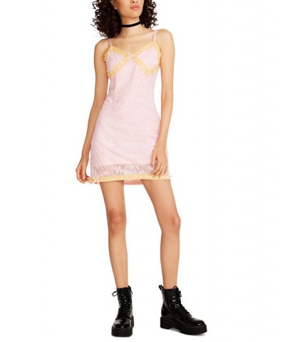 Women's Olivia Lace Mini Slip Dress Almond Blossom $43.86 Dresses