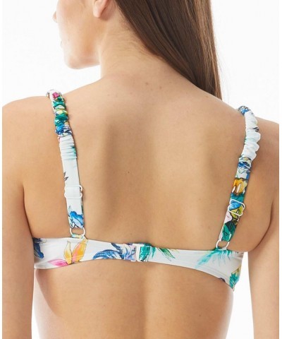 Bella Printed Shirred-Strap Bikini Top & Shirred Bottoms Multi $22.05 Swimsuits