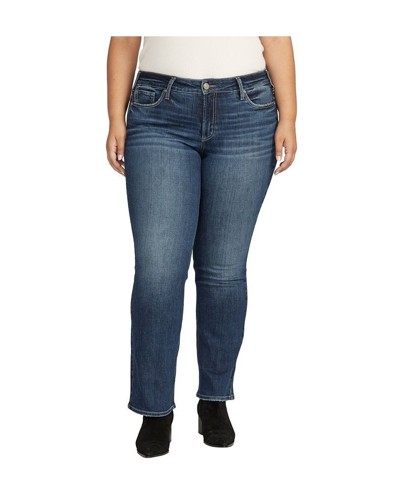 Plus Size Suki Mid Rise Slim Bootcut Jeans Indigo $32.38 Jeans