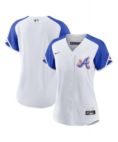 Women's White Atlanta Braves 2023 City Connect Replica Jersey White $75.00 Jersey