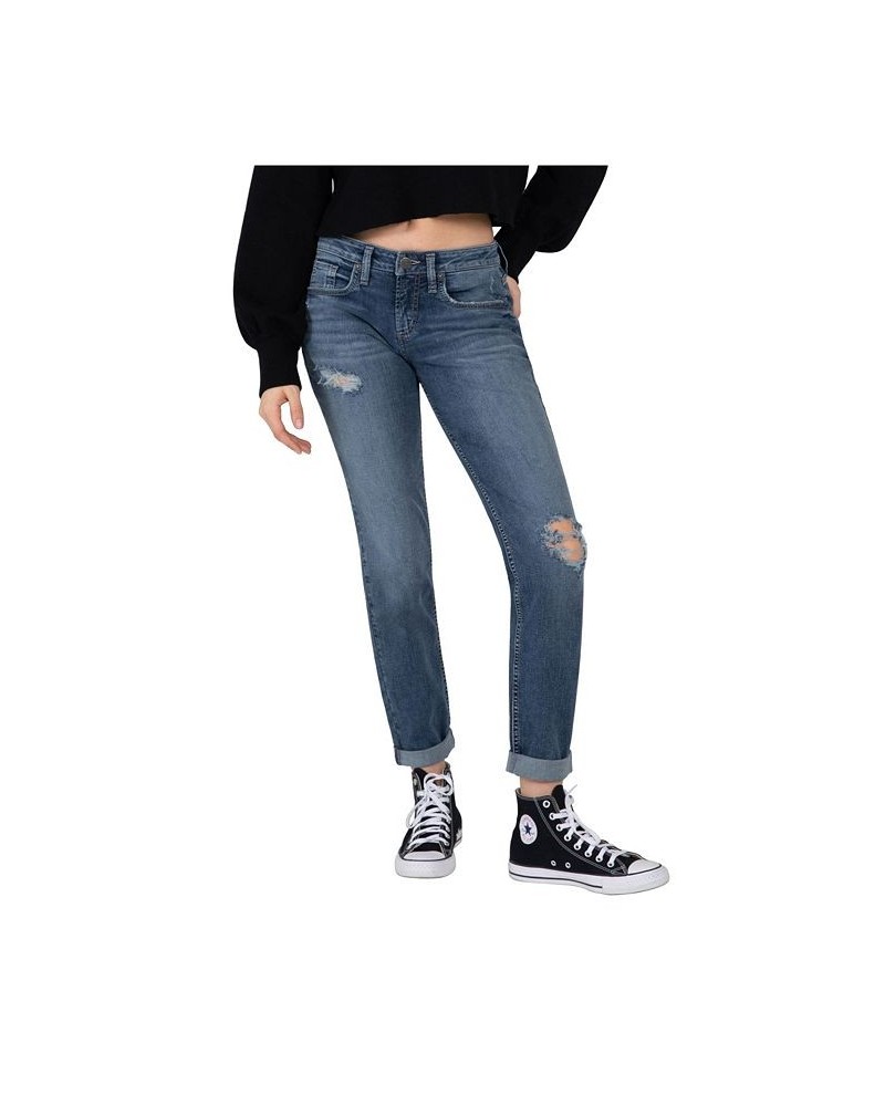 Women's The Curvy Boyfriend Jeans Indigo $30.68 Jeans