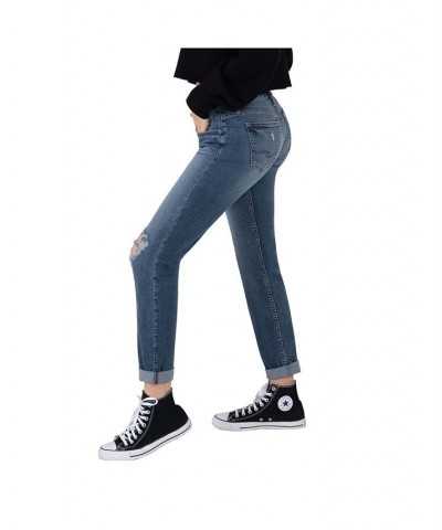 Women's The Curvy Boyfriend Jeans Indigo $30.68 Jeans