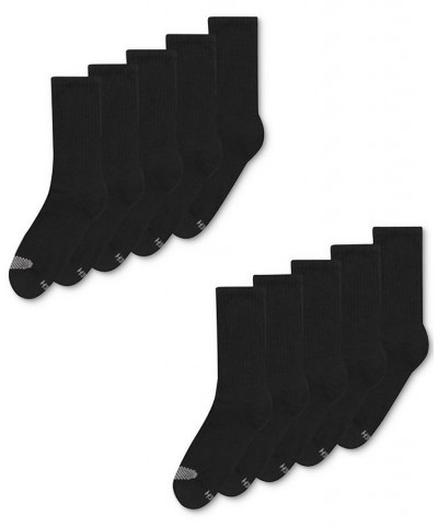 Women's Platinum 10pk Crew Socks also available in Extended Sizes Black $9.50 Socks