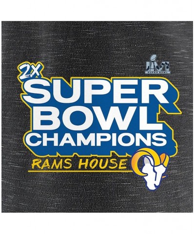 Women's Branded Heather Charcoal Los Angeles Rams Super Bowl LVI Champions Parade V-Neck T-shirt Heathered Charcoal $25.51 Tops