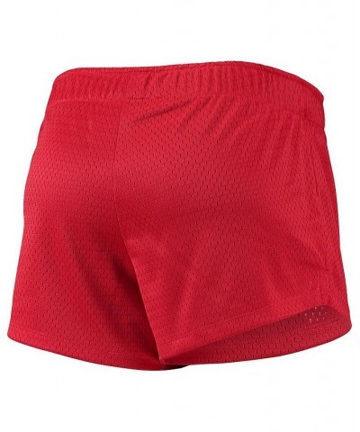 Women's Scarlet Ohio State Buckeyes Logo Mesh Shorts Scarlet $21.15 Shorts