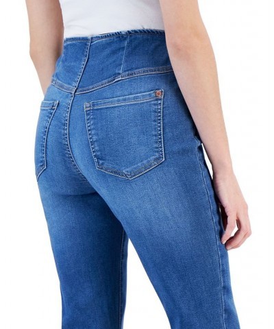 Petite Pull-On Released-Hem Jeans Medium Indigo $21.93 Jeans