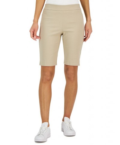 Women's Pull-on Bermuda Shorts Tan/Beige $16.33 Shorts