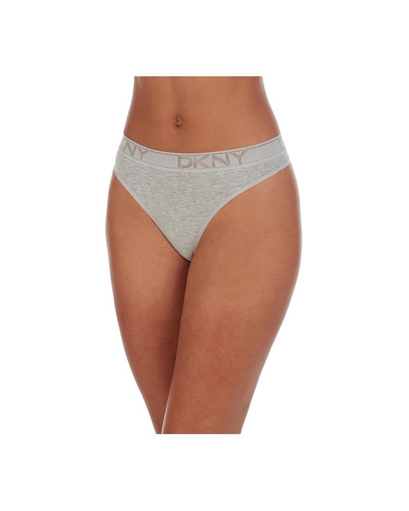 Women's Cotton Thong DK8821 Gray $10.49 Panty