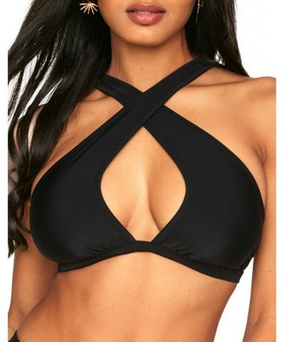 Demi Women's Swimwear Bra Top Black $25.28 Swimsuits