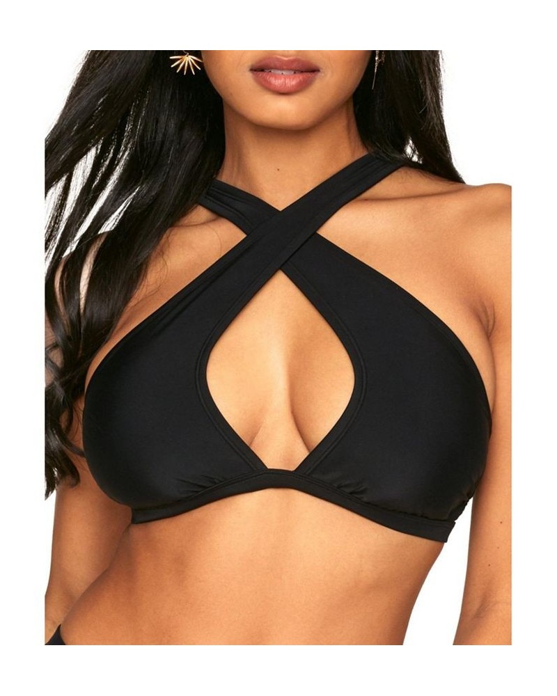 Demi Women's Swimwear Bra Top Black $25.28 Swimsuits