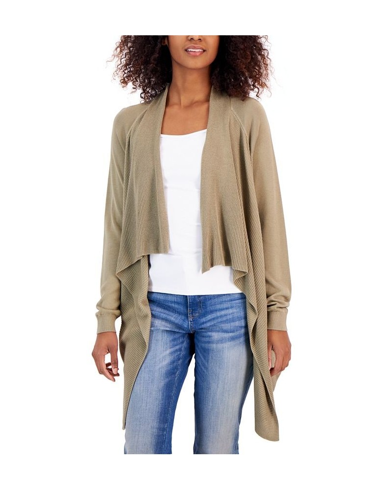 Women's Cascade Open-Front Cardigan Green $19.69 Sweaters