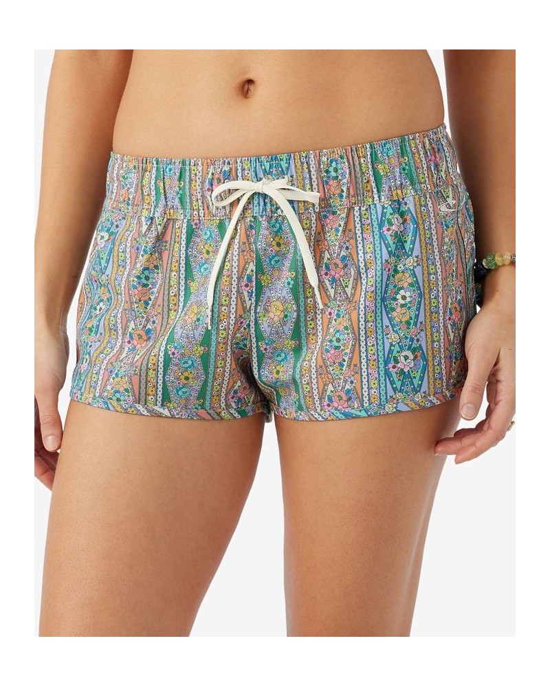 Juniors' Laney Printed Stretch Board Shorts Multi $31.90 Swimsuits