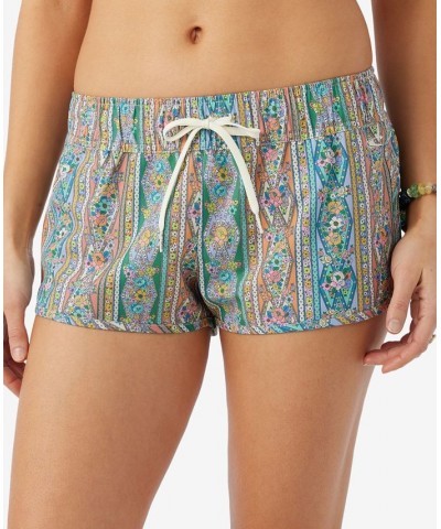 Juniors' Laney Printed Stretch Board Shorts Multi $31.90 Swimsuits