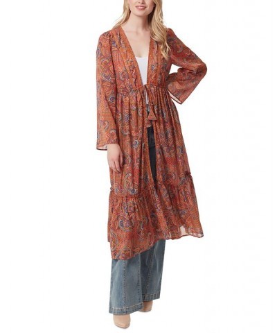 Women's Marilyn Lace-Trimmed Duster Winding Trail $28.48 Tops