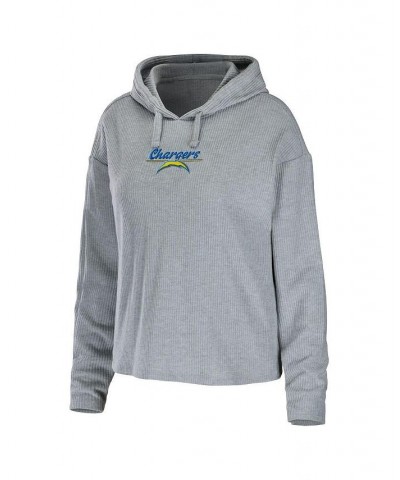 Women's Heathered Gray Los Angeles Chargers Pullover Hoodie and Pants Lounge Set Heathered Gray $55.00 Pajama