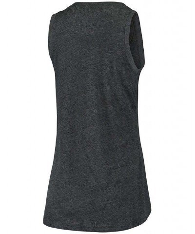 Women's Black Alabama Crimson Tide Ferris Melange V-Neck Tank Top Black $19.94 Tops