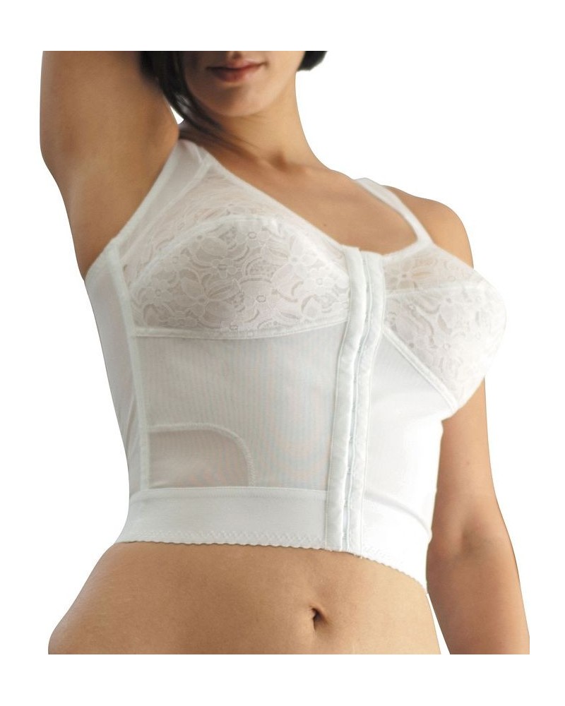 Women's Front Closure Longline Posture Support Bra Tan/Beige $32.50 Bras