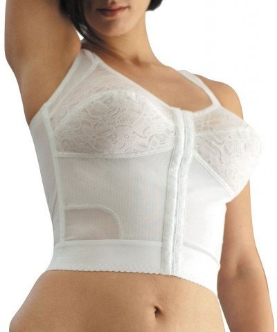 Women's Front Closure Longline Posture Support Bra Tan/Beige $32.50 Bras