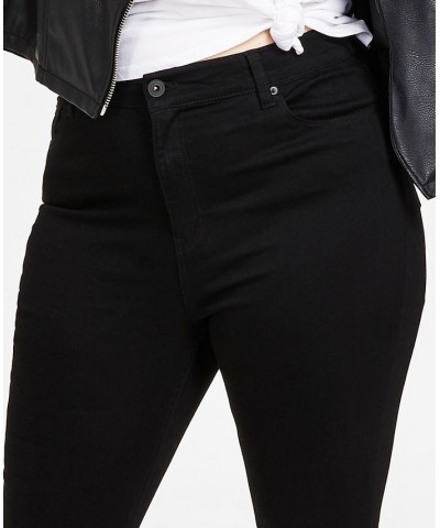 High Rise Skinny Ankle Jeans 0-24W Black Rinse $11.18 Jeans