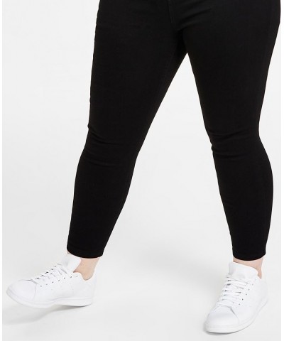 High Rise Skinny Ankle Jeans 0-24W Black Rinse $11.18 Jeans